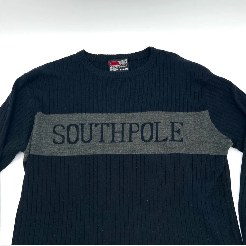 Vintage Y2K men’s Southpole long sleeve sweater shirt, size L (Large) - Picture 2 of 3
